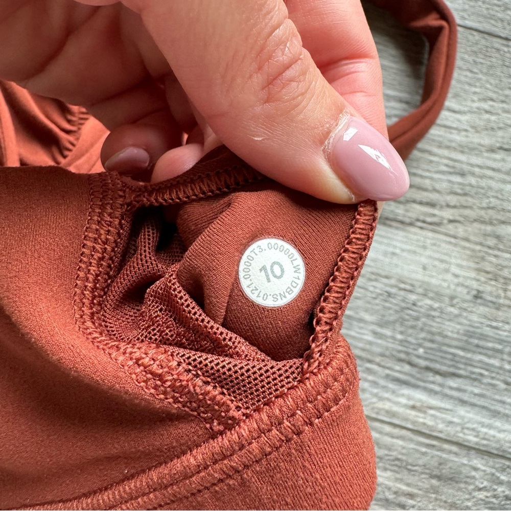 lululemon align tank - gathered front dark terracotta - Picture 7 of 11